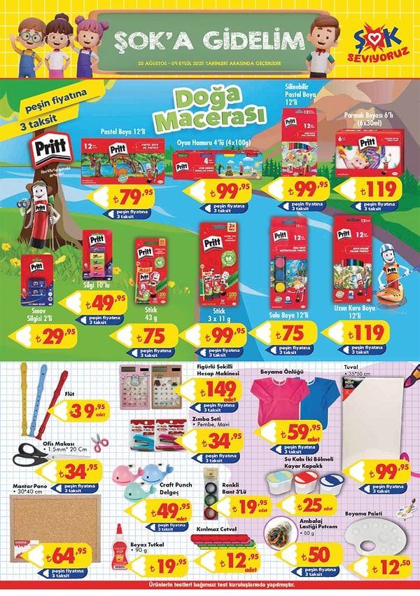 Pritt Pastel Boya 12'li 79,95 TL