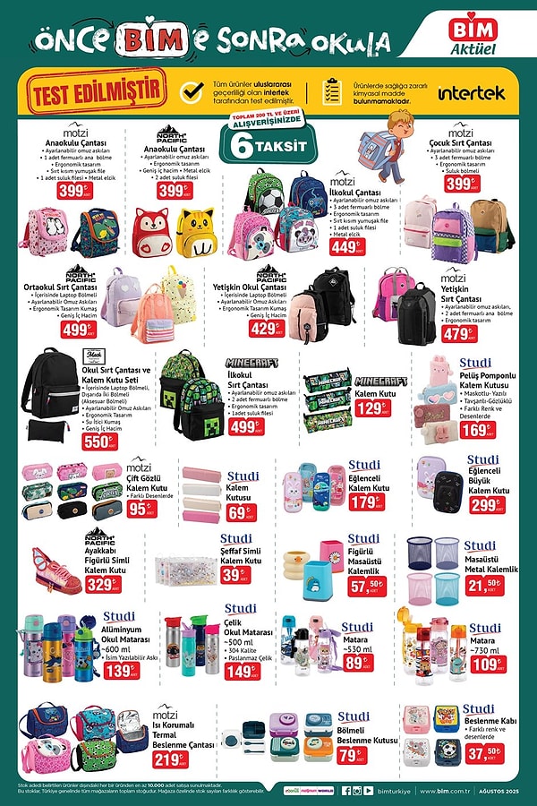 Anaokulu Çantası 399 TL