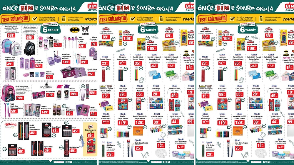 BİM'e Kırtasiye Ürünleri Geliyor! 22 Ağustos 2025 BİM Aktüel Kataloğu