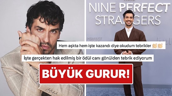 Nine Perfect Strangers Dizisi ile Büyük Gurur Yaşatan Aras Aydın En İyi Uluslararası Oyuncu Ödülünü Aldı!