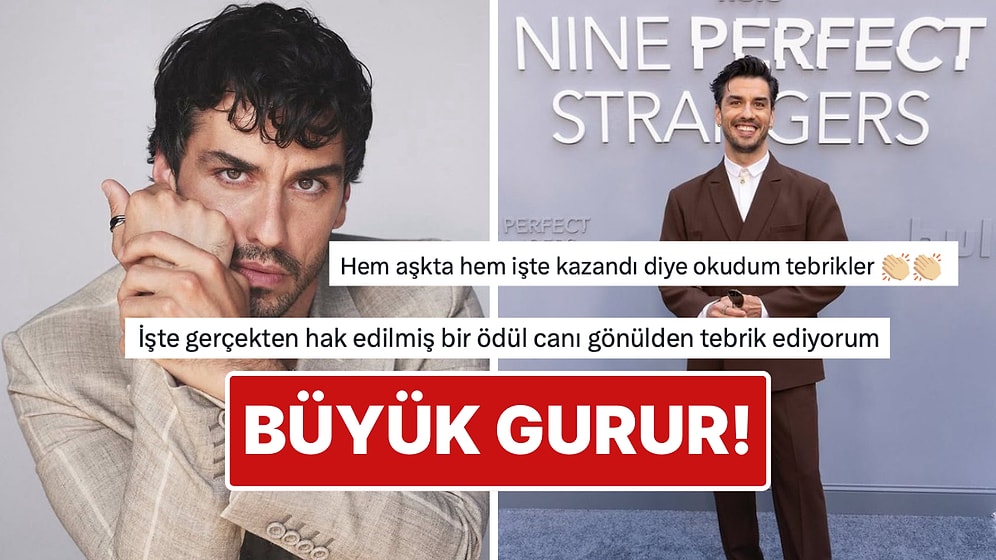 Nine Perfect Strangers Dizisi ile Büyük Gurur Yaşatan Aras Aydın En İyi Uluslararası Oyuncu Ödülünü Aldı!