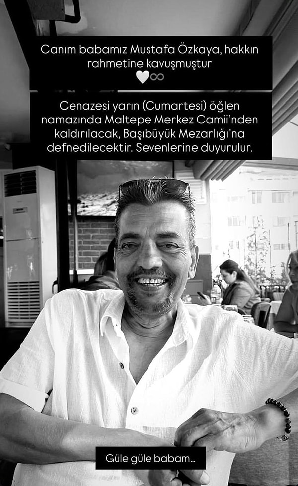 Uzak Şehir oyuncusu Atakan Özkaya, babası Mustafa Özkaya’nın vefat haberini sosyal medyadan duyurdu.