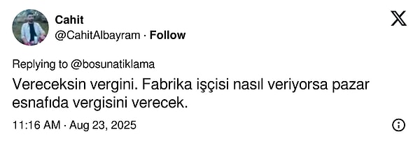 Pazarcının bu sözleri sosyal medyada geniş yankı uyandırdı.