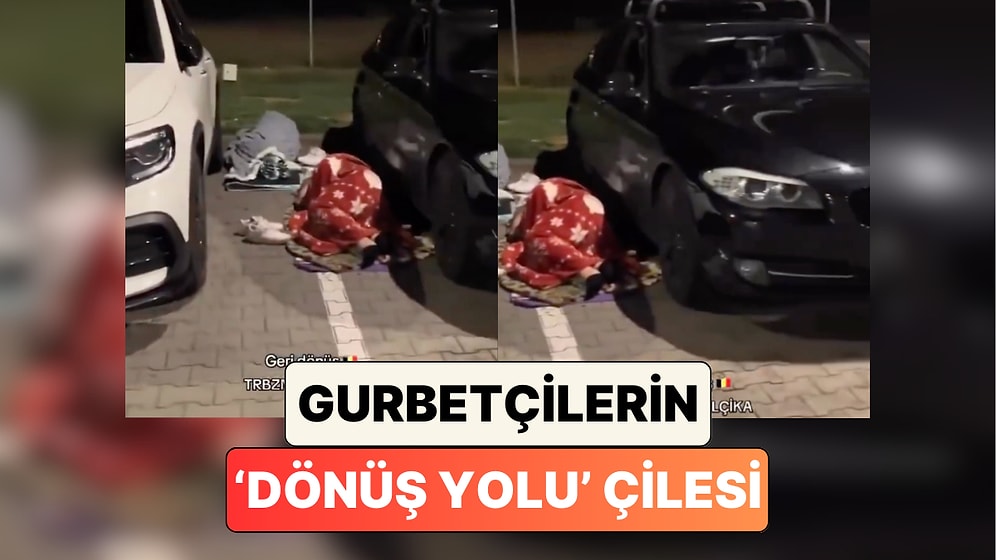 Tatil Sezonunu Bitiren Gurbetçiler Dönüş Yolunda Çektikleri Çileyi Paylaştı