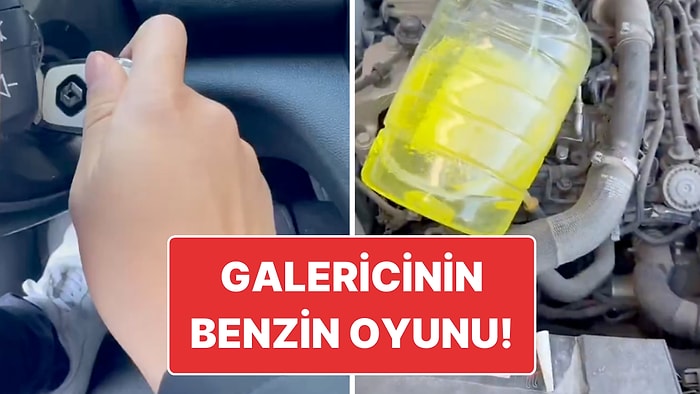 Galericinin Benzin Oyunu: Satılması İçin Getirilen Aracın Deposunu Böyle Boşalttı