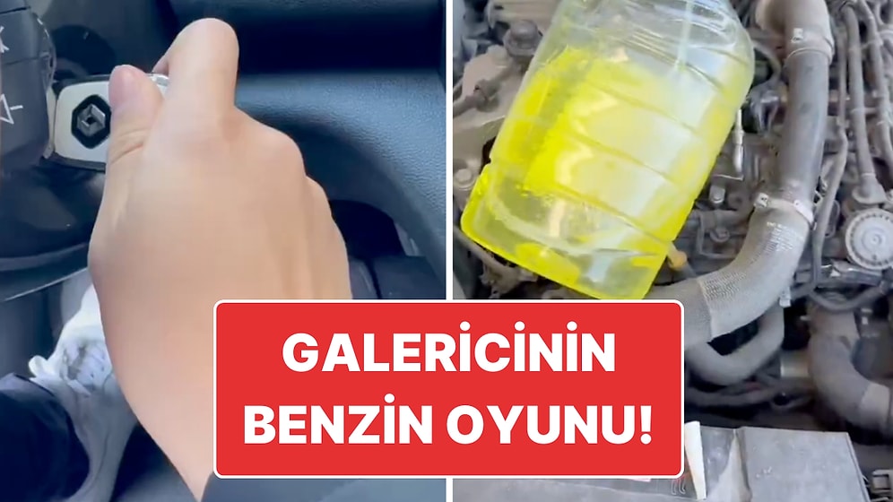 Galericinin Benzin Oyunu: Satılması İçin Getirilen Aracın Deposunu Böyle Boşalttı