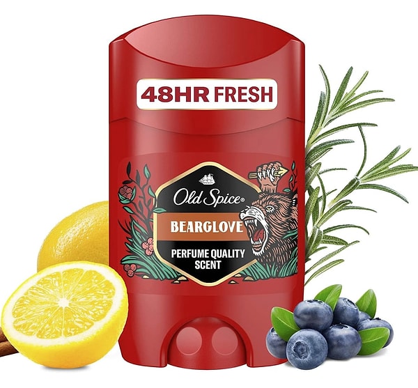 Old Spice Bearglove Stick Deodorant, enerjik ve güçlü kokusuyla gün boyu tazelik arayan erkeklerin vazgeçilmez tercihi!