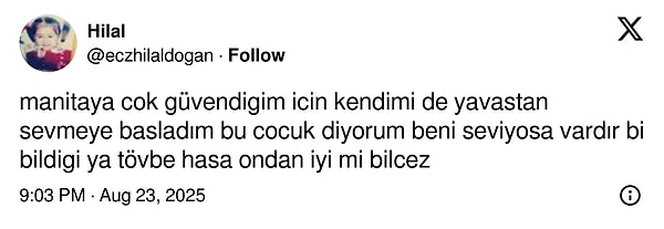 Şöyle güven vereceksin.