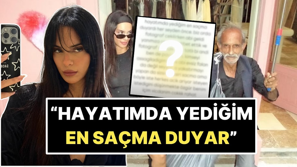Topu Linçleyenlere Attı: Yoksul Amcayla Verdiği Poz Sebebiyle Tepki Çeken Pelinay İgit'ten Açıklama Geldi!