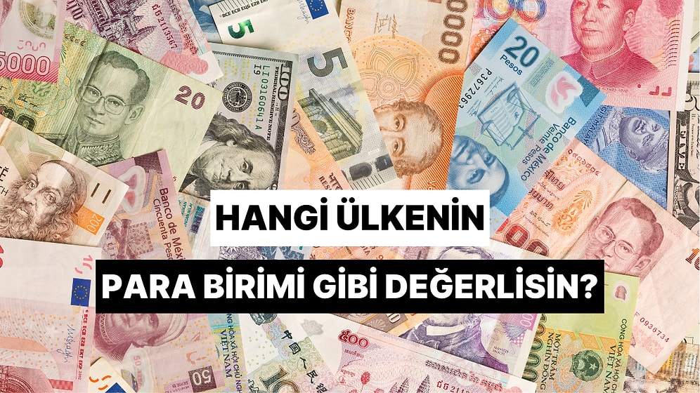 Sen Hangi Ülkenin Para Birimi Gibi Değerlisin?