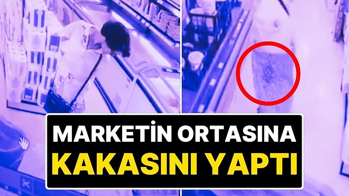Market Çalışanı Görüntüleri İfşa Etti: Alışverişe Gelen Kadın Marketin Ortasına Tuvaletini Yaptı