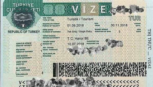 Türkiye vizesi işte böyle görünüyor👇🏻
