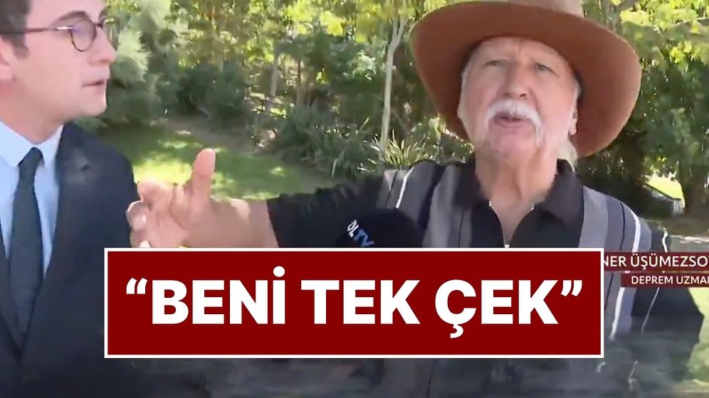 Deprem Uzmanı Şener Üşümezsoy Canlı Yayında Kameramanı Azarladı