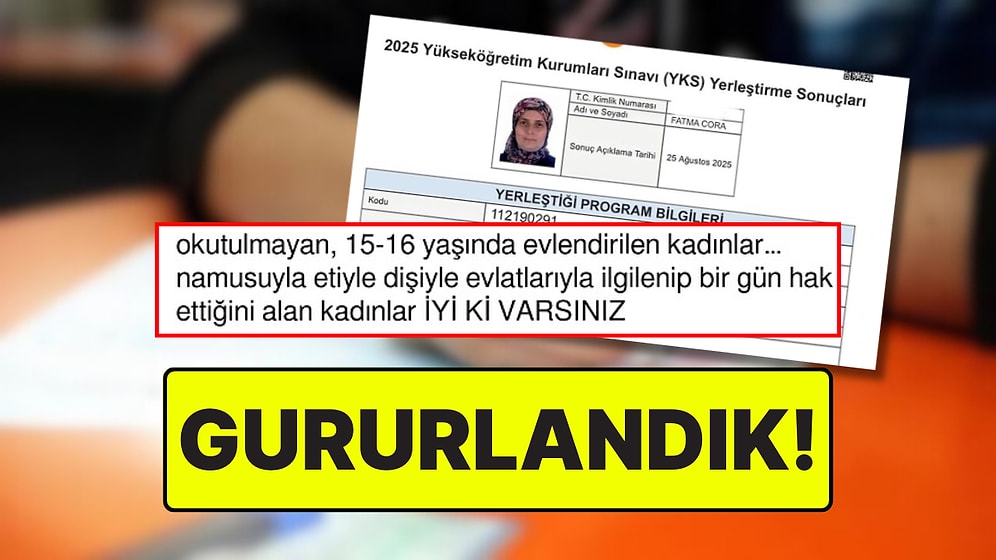 16 Yaşında Evlendirilip Okutulmayan 51 Yaşındaki Annenin YKS Tercih Sonucu Sizi de Gururlandıracak