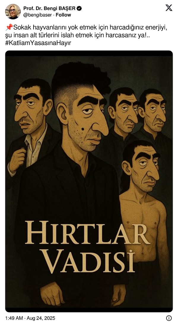 Prof. Dr. Bengi Başer’in Twitter’dan yaptığı paylaşım milyonlarca görüntülenme almış ve büyük tartışmaları beraberinde getirmişti.