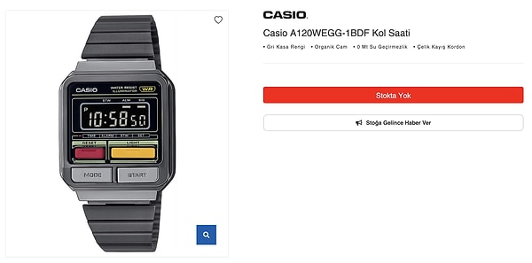 Cem Yılmaz'ın taktığı saat Casio'ya ait ve fiyatı 70-80 dolar arasında değişiyor!