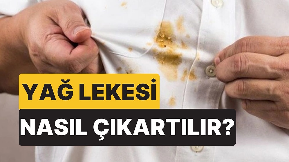 Kıyafetlerdeki Yağ Lekesi Nasıl Hemen Çıkartılır?