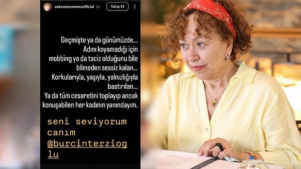 Ben Leman dizisinin kadrosundaki bir isim daha Tayanç Ayaydın'a tepki gösterirken, Burçin Terzioğlu'nun paylaşımına destek çıktı.
