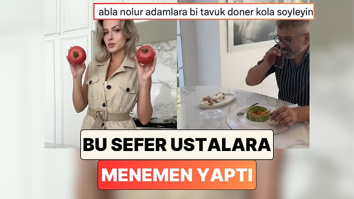 Ustalara Yaptığı Kuru Fasulye Sunumuyla Gündem Olan Kadın Şimdi de Ustalara Menemen Yaptı