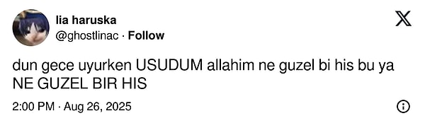 Özlendi.
