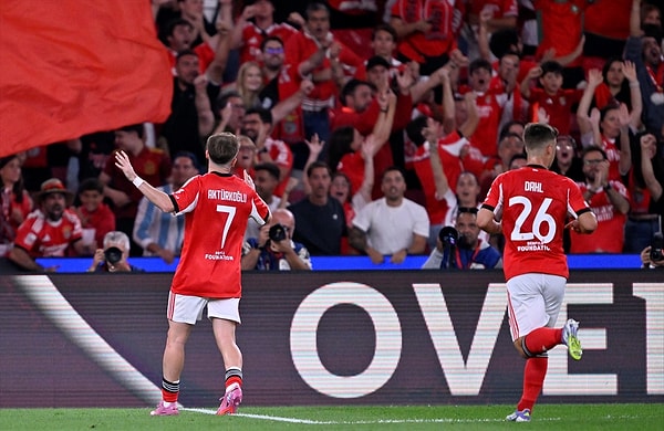 Kerem Aktürkoğlu'nun golüyle Benfica, Fenerbahçe'yi eledi.