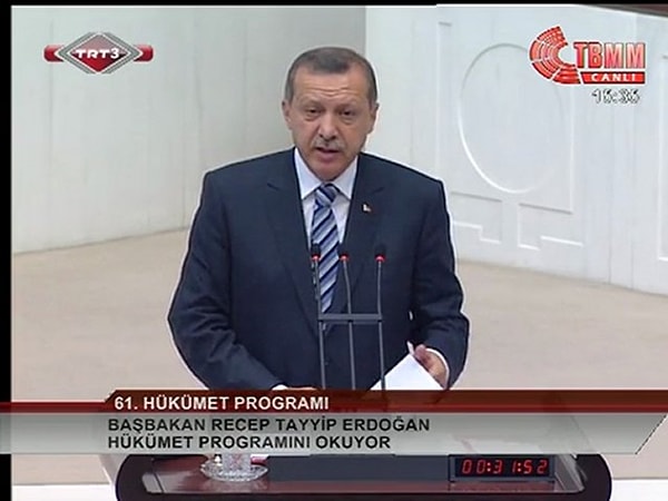 Başbakan, Recep Tayyip Erdoğan'dı.