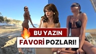 Serenay Sarıkaya'nın Doğum Gününü Kutladığı ve Yaza Damga Vuran Bikinili Pozları
