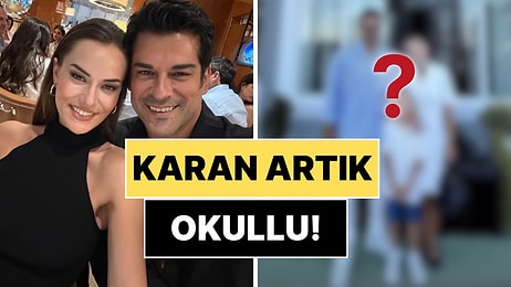 Karan Artık Okullu: Fahriye Evcen ve Burak Özçivit'ten Boşanma İddialarını Bitiren Aile Pozu!