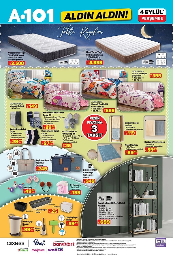 Oscar Bonel Yaylı Tek Kişilik Yatak 2.500 TL