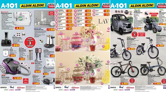 A101'e Singer Dikiş Makinesi Geliyor! 4 Eylül 2025 A101 Aldın Aldın Kataloğu