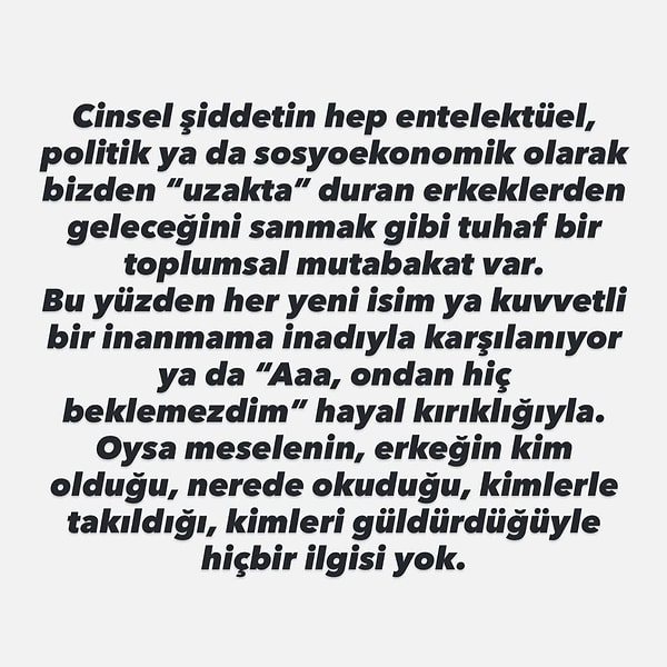 İfşaların ardından avukat Hande Kuday sosyal medya hesabından bir dizi paylaşımda bulundu. 👇🏻