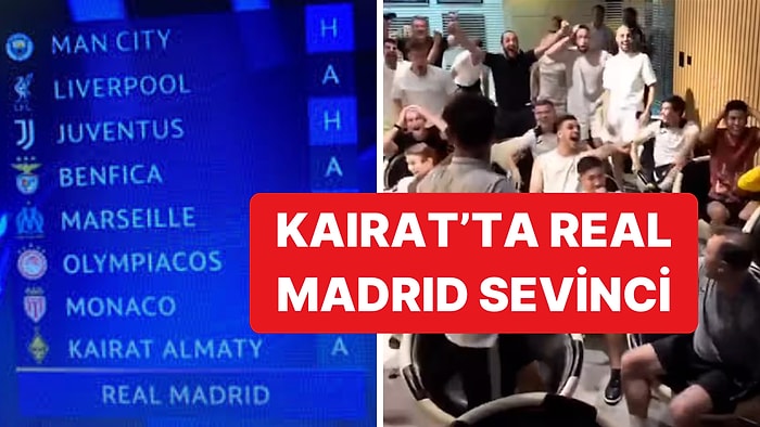 İlk Kez Gruplara Kalan Kairat Almaty'nin Futbolcuları Real Madrid'le Eşleştikleri İçin Çok Mutlu