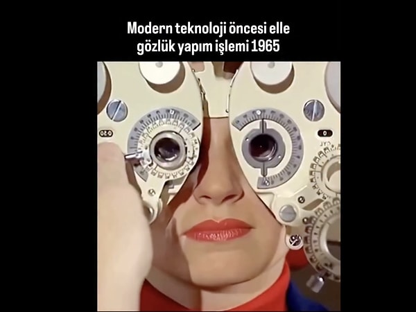 Modern teknoloji öncesi gözlük.