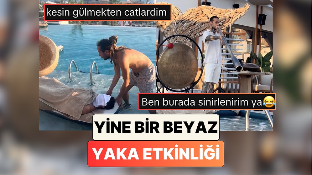 "Suyun ve Sesin Şifa Verdiği An": Yine Bir Beyaz Yaka Etkinliği Sosyal Medyanın Diline Düştü