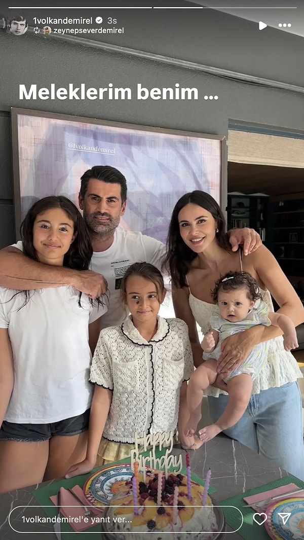 Voldan Demirel, geçtiğimiz saatlerde ortanca kızı Yeda'nın 8. yaş gününü "meleklerim" notunu düştüğü bir aile fotoğrafıyla paylaştı.