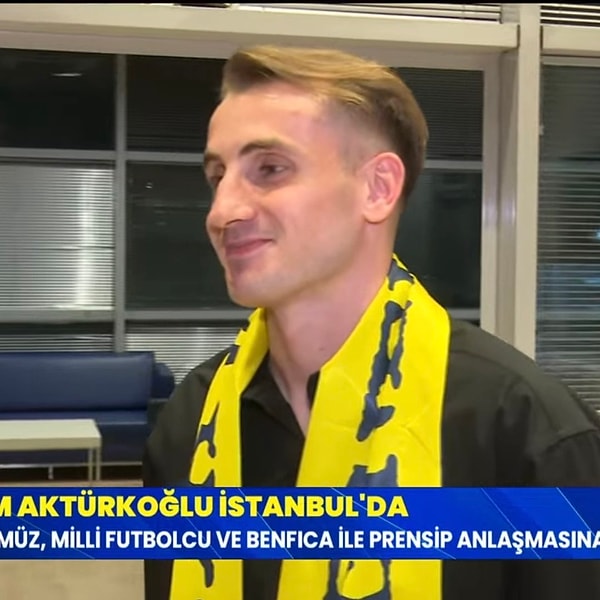 Kerem Aktürkoğlu, İstanbul'a iner inmez ayağının tozuyla açıklamalarda bulundu.