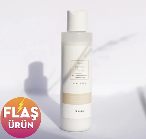 Bibimcos Rice Extract Toner şimdi %25 indirim fırsatıyla!