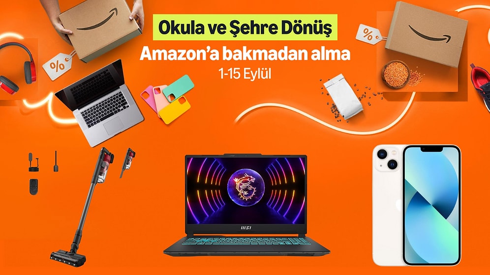 Defterden Teknolojiye: Amazon'da Okula ve Şehre Dönüş Fırsatları Başladı!