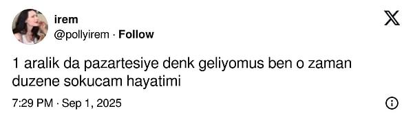 Kimileri de 1 Aralık'a sakladı kendini.