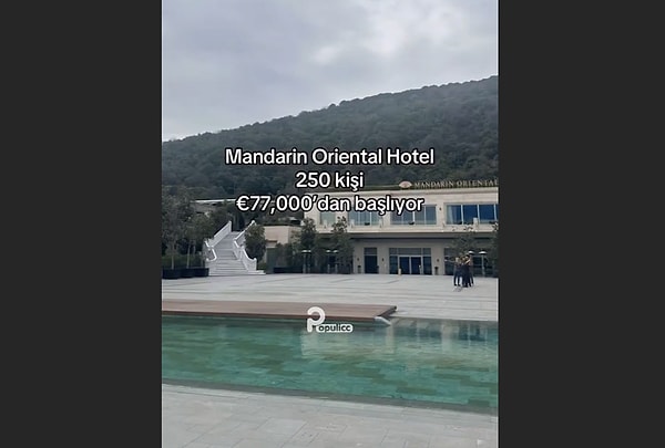 Dünyanın en güzel manzarasına karşı düğün.
