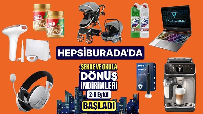 Hepsiburada'da Şehre ve Okula Dönüş İndirimleri Başladı!