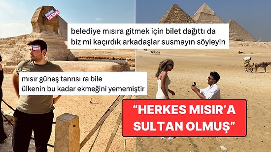 Yazın Soluğu Mısır'da Alanların Bi' Hayli Fazla Olması Goygoycuların Radarından Kaçmadı