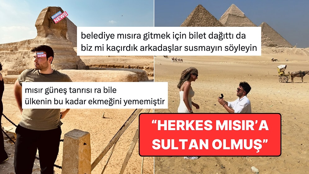 Yazın Soluğu Mısır'da Alanların Bi' Hayli Fazla Olması Goygoycuların Radarından Kaçmadı
