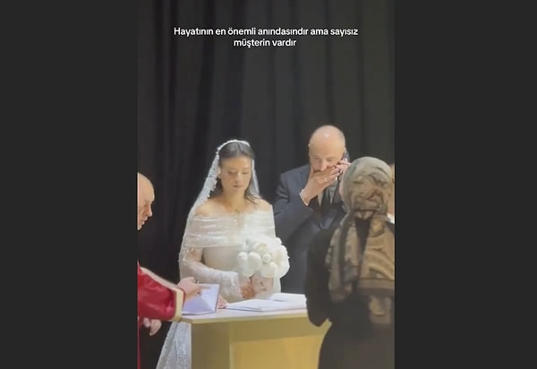 "Evleniyorum, sonra arayayım"