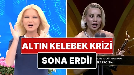 Altın Kelebek Ödül Töreni'nde Müge Anlı'ya Attığı Taşla Ortamı Geren Esra Erol Eski Dostuna Zeytin Dalı Uzattı