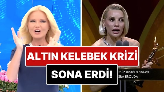 Altın Kelebek Ödül Töreni'nde Müge Anlı'ya Attığı Taşla Ortamı Geren Esra Erol Eski Dostuna Zeytin Dalı Uzattı