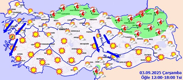 3 Eylül Çarşamba hava durumu nasıl olacak?