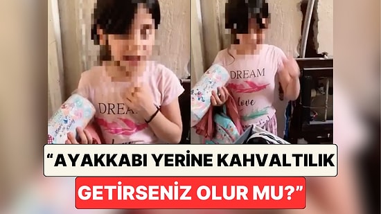 Okul Yardımı Yapılan Minik Kızın İsteği Yürekleri Acıttı: "Ayakkabı Yerine Kahvaltılık Getirseniz Olur mu?"