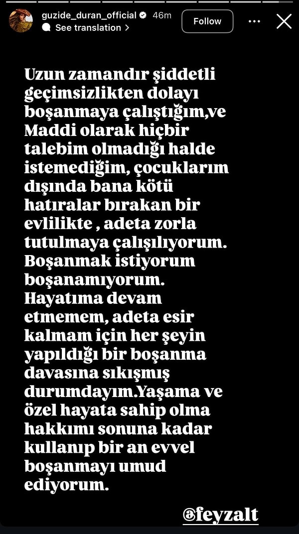 Marmaris’te bir gece kulübünde Fikret Orman'la öpüşürken görüntülenen ve kısa sürede tepki çeken Duran'dan açıklama geldi.