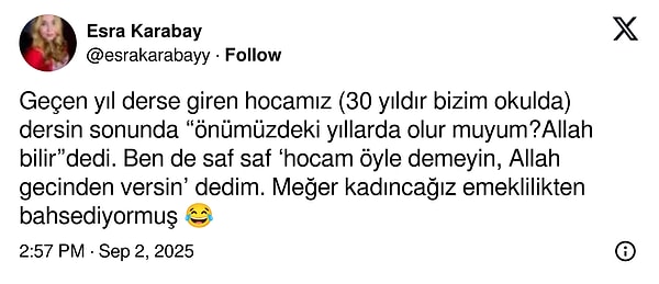 "Allah gecinden versin, hocam"👇